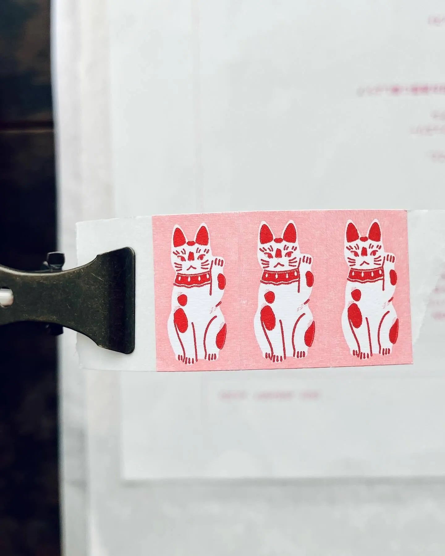 Somesortof.fern Label Stickers - Fortune Cat