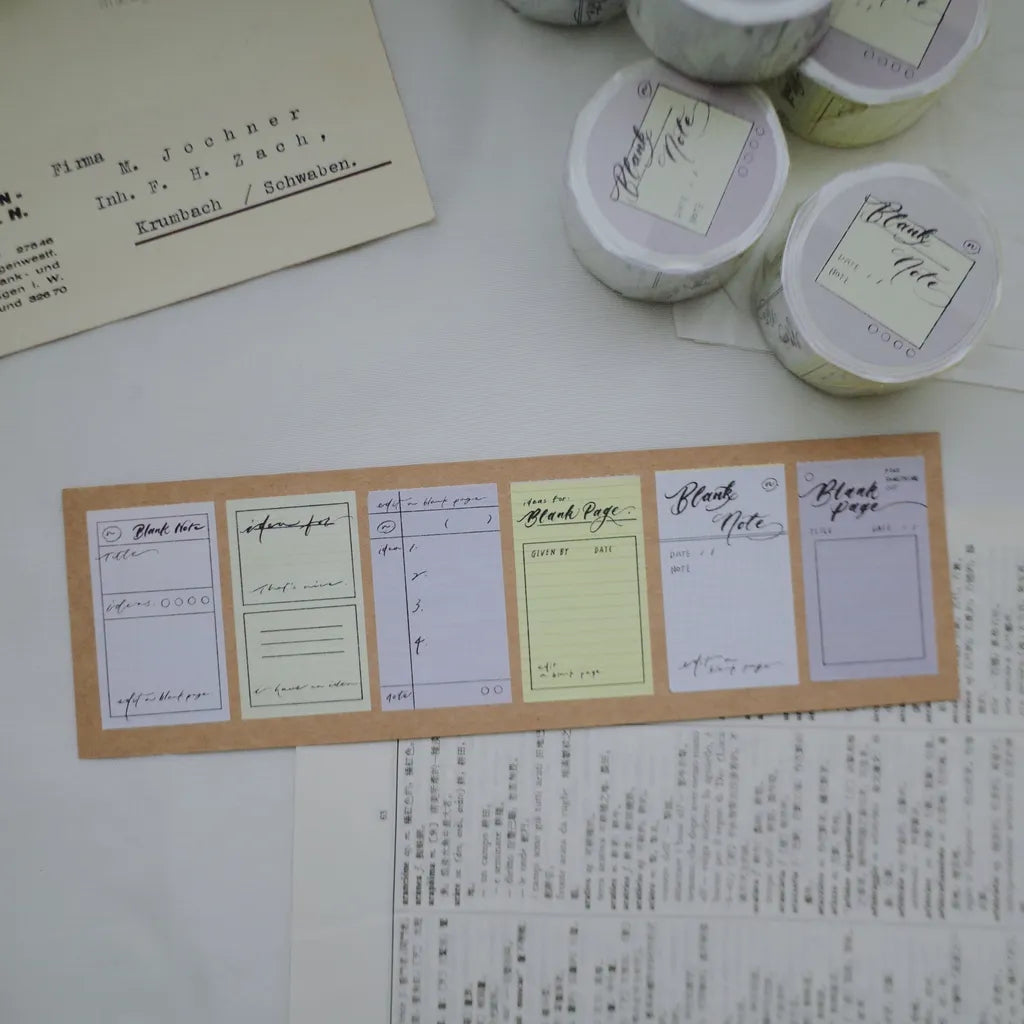 Mr. Eggplants Sticky Notes Tape - Blank Note