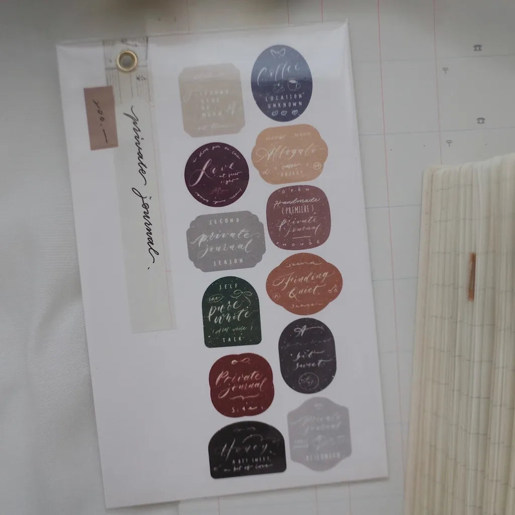Mr. Eggplants Private Journal Washi Sticker Roll