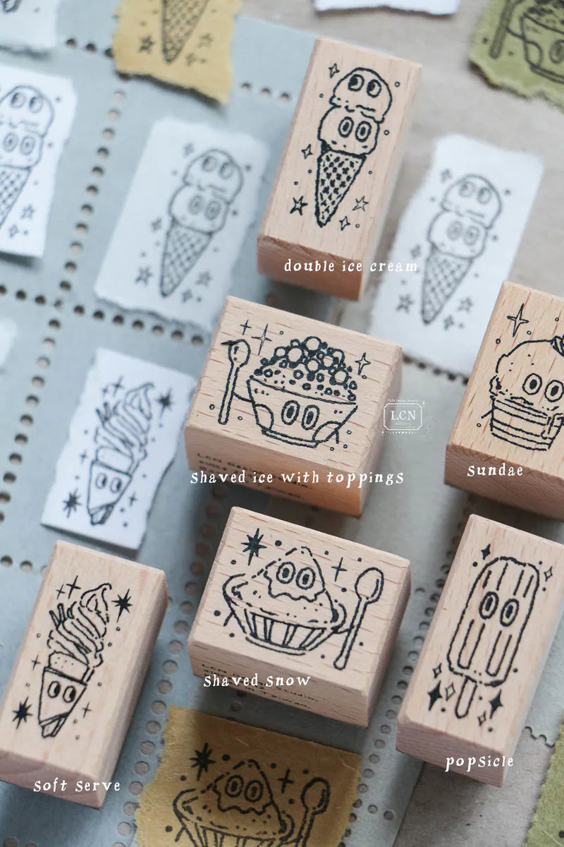 LCN Design Studio Rubber Stamp- Desserts