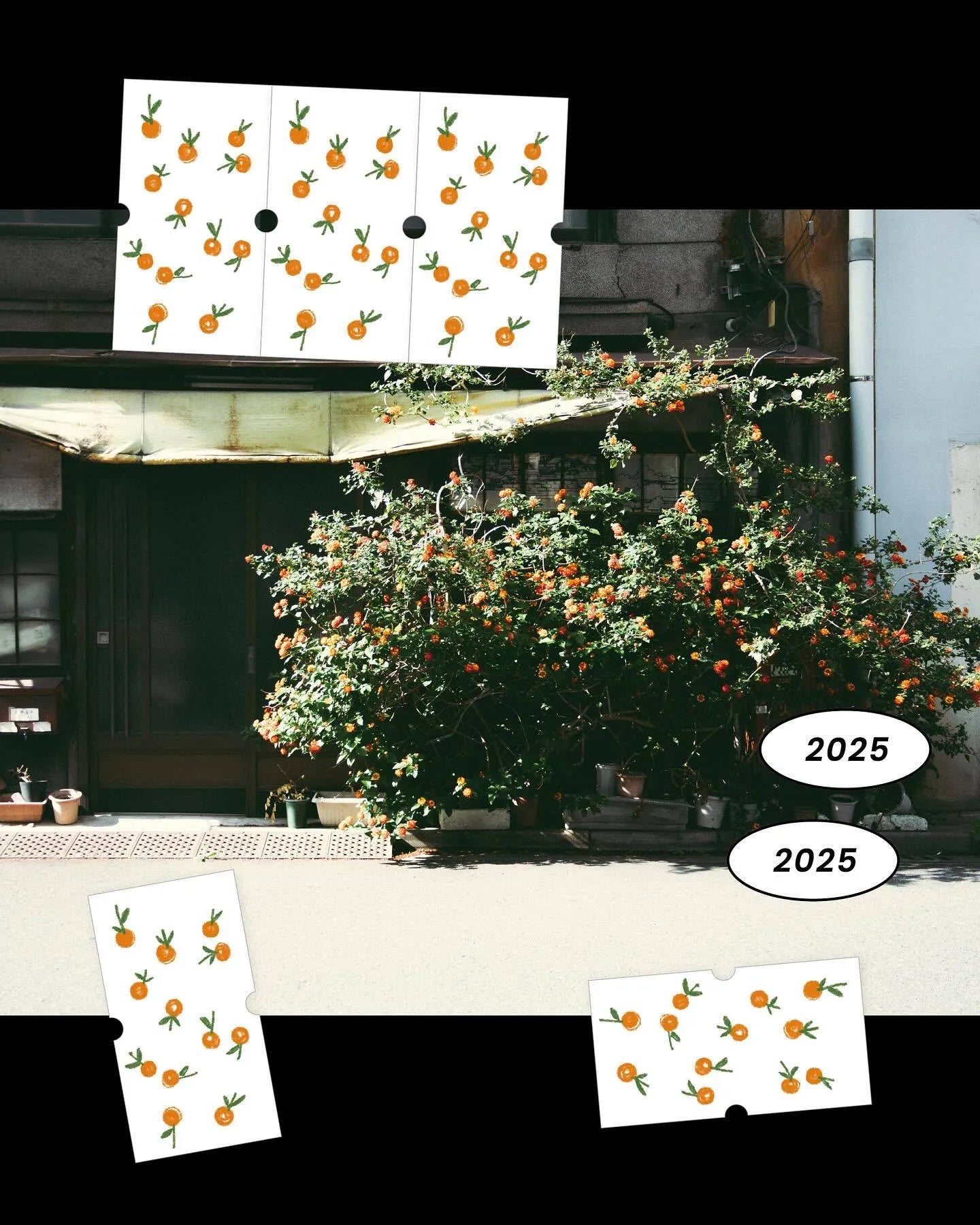 Somesortof.fern Label Stickers - Tangerine