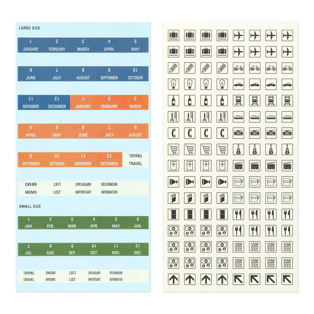 PRE-ORDER TRAVELER'S notebook Customized Sticker Set for 2026