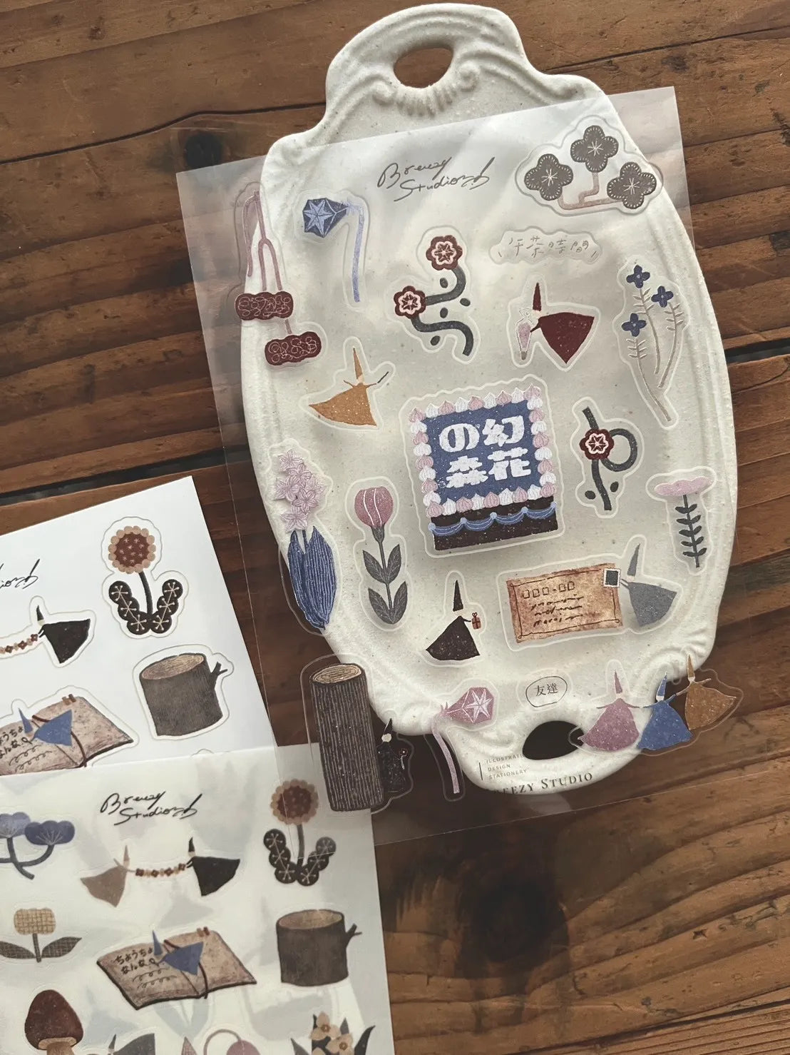 Breezy Studio Sticker Set - Forest of Flowers (2 designs in 3 materials)