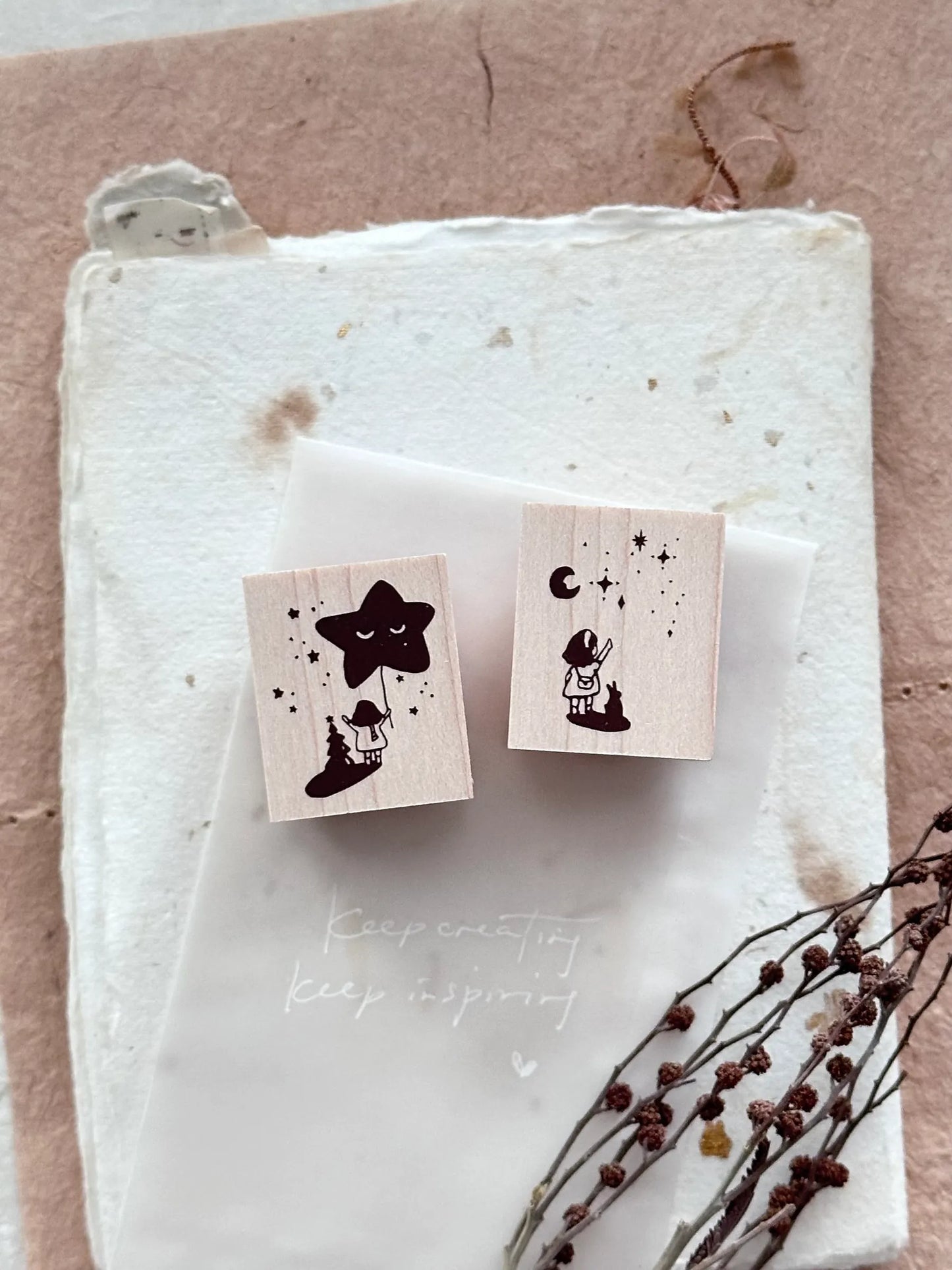Nove Production Little Ordinary People Rubber Stamp Collection - Illustrations