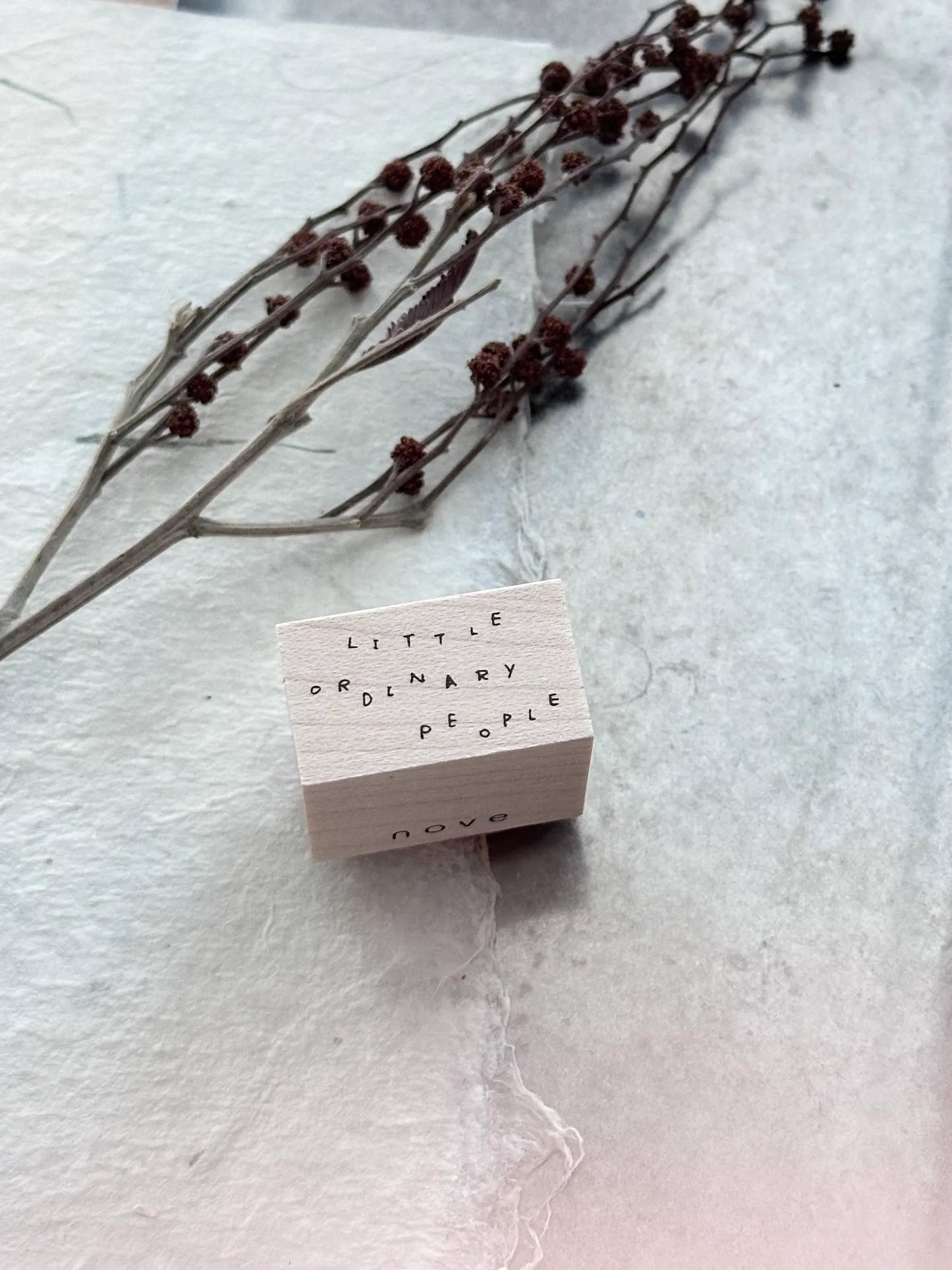 Nove Production Little Ordinary People Rubber Stamp Collection - Handwritten