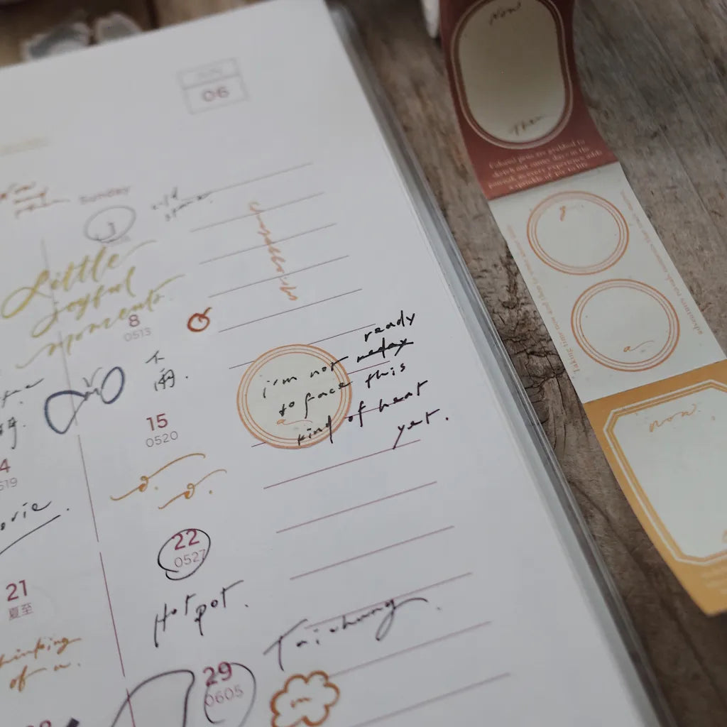 Mr. Eggplants Sticky Notes Tape - Now and Then