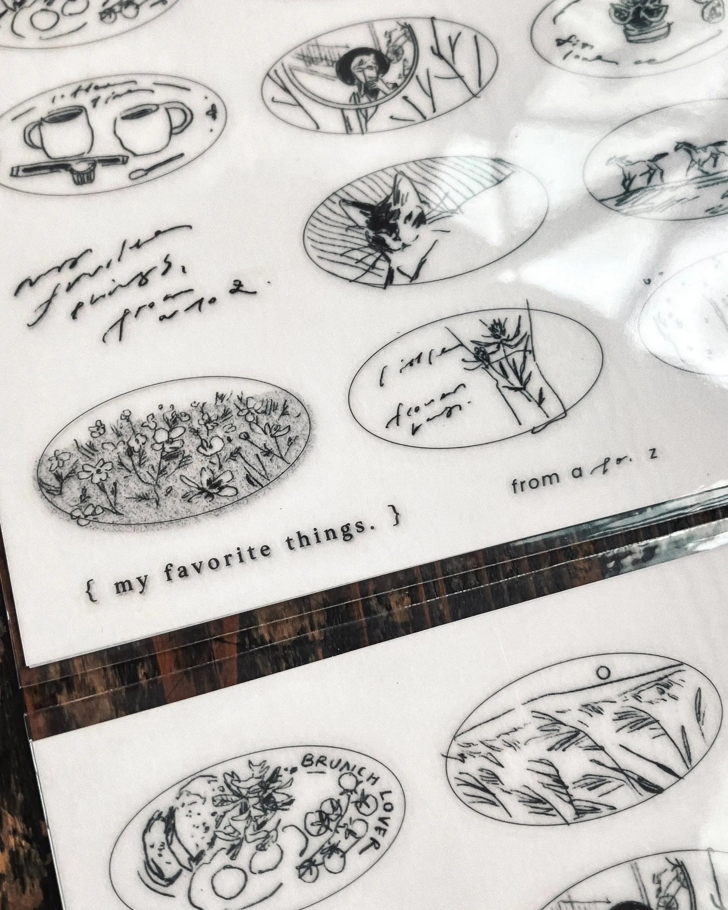 Somesortof.fern Print-on Stickers - Beloved Sketches