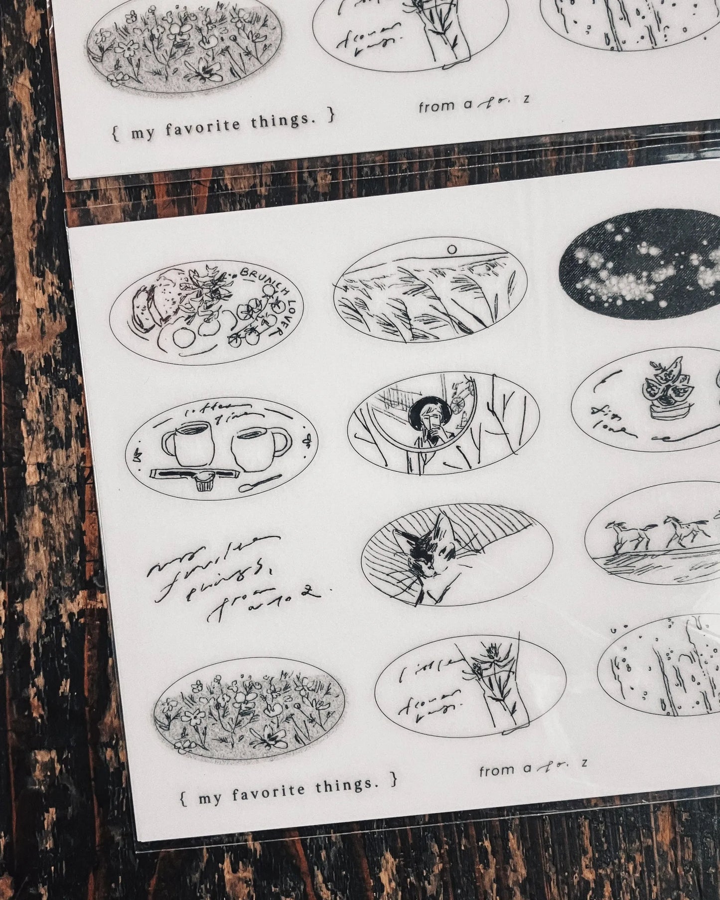 Somesortof.fern Print-on Stickers - Beloved Sketches