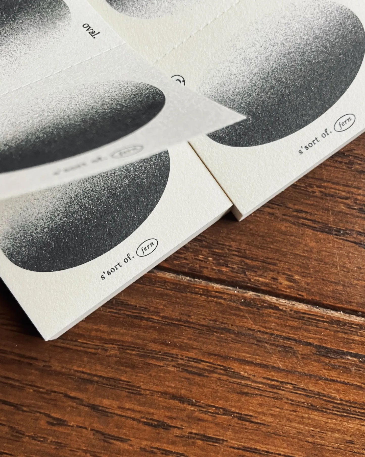 Somesortof.fern Label Book - The Shape of Oval