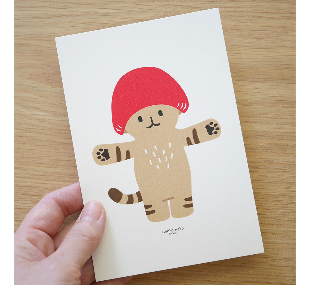4legs Mushroom Cat Postcard