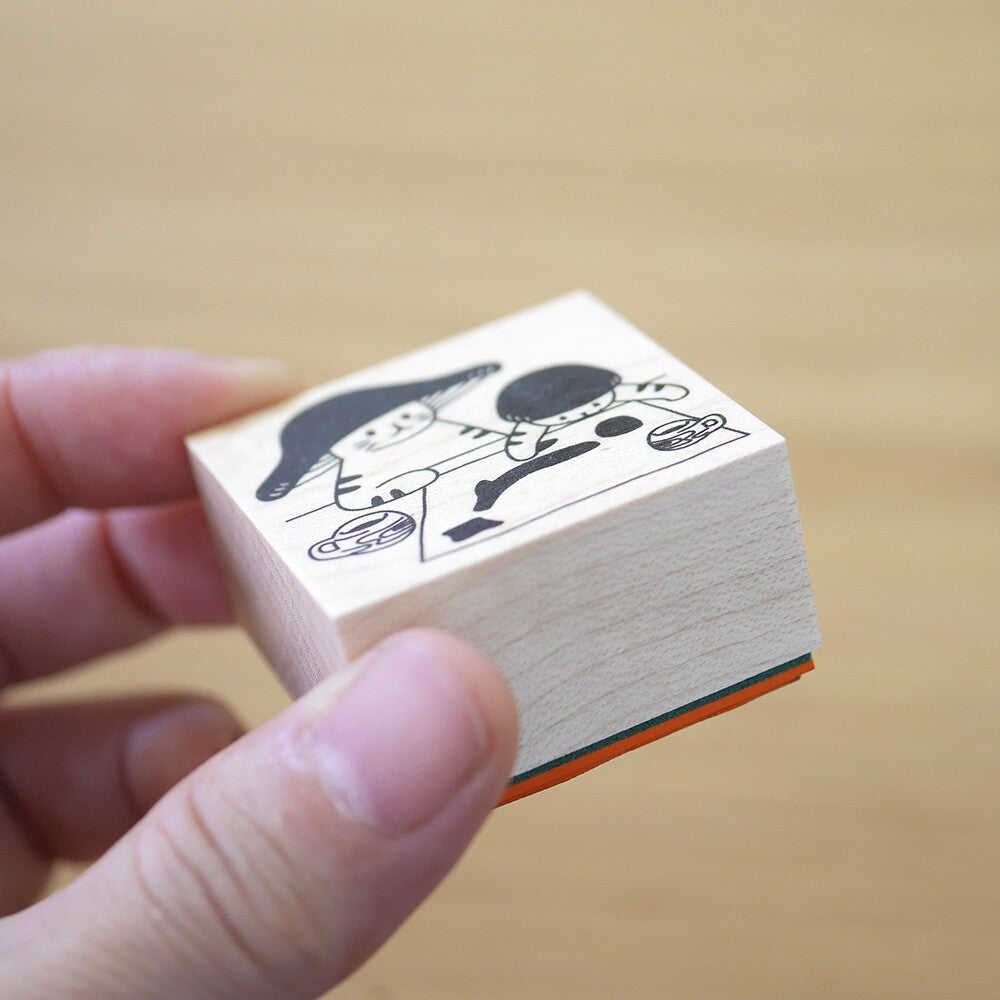 4legs Mushroom Cat Rubber Stamp - Crafting