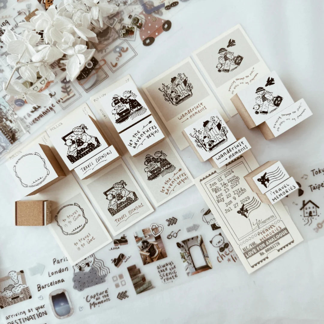 Journal Pages x rabch.jpg x Haba Megumi Rubber Stamps - On a Journey