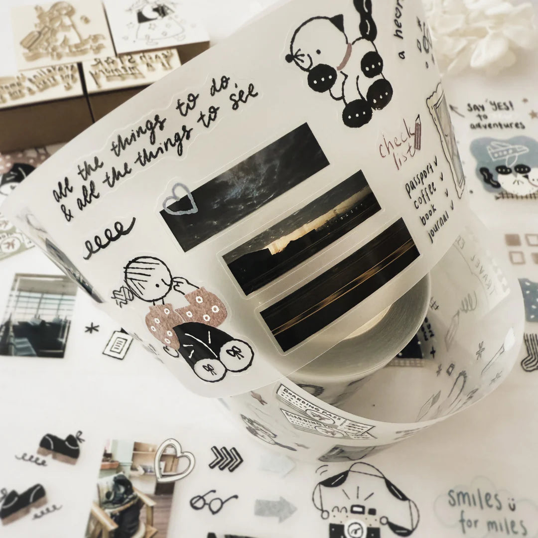 Journal Pages x rabch.jpg x Haba Megumi Kiss-cut PET Tape - Before Trip