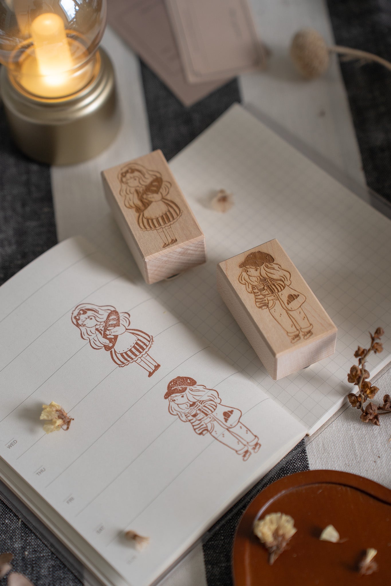 Sho Little Happiness Rubber Stamp - Cafe