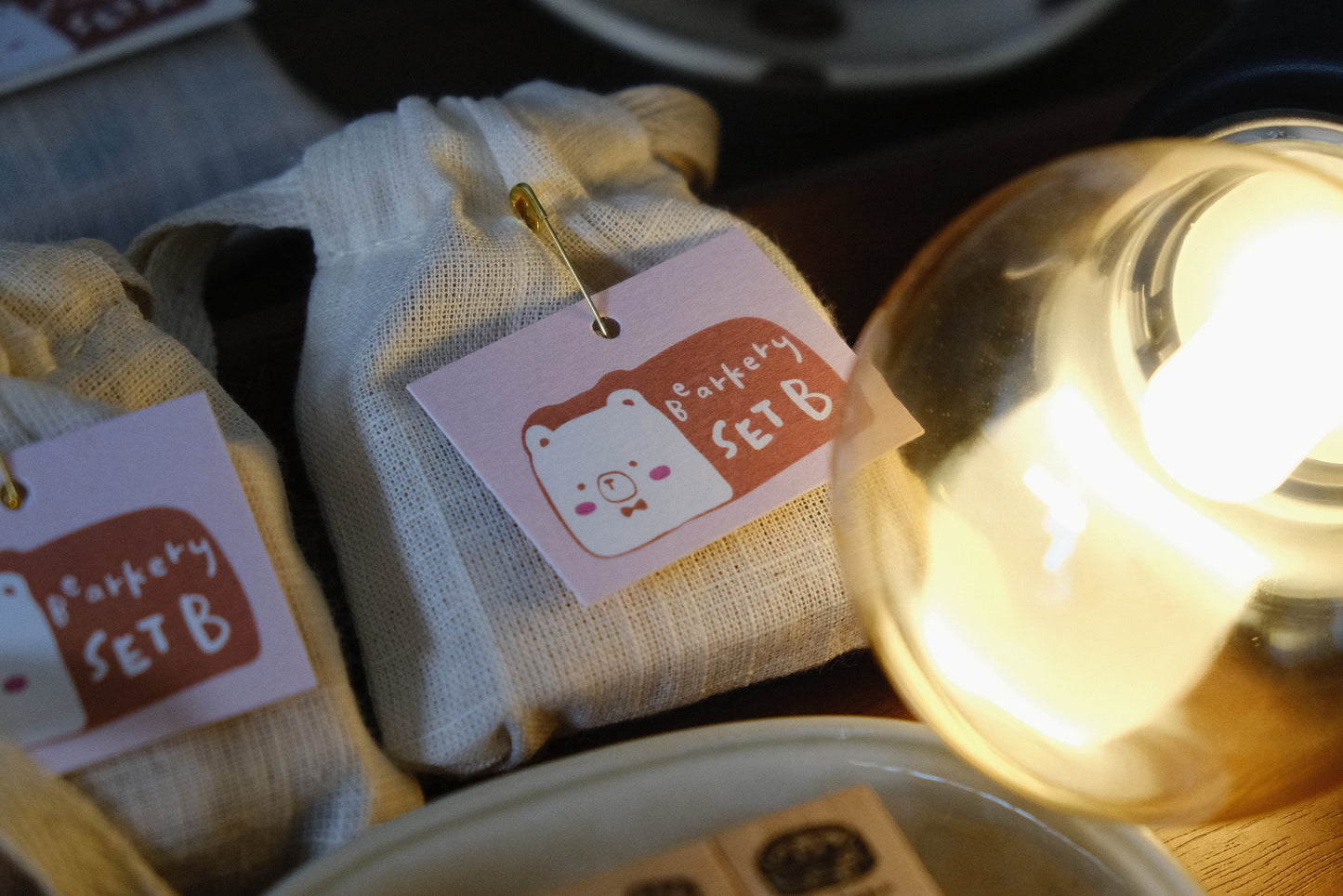 Eileen Tai Rubber Stamp - Bearkery Set B