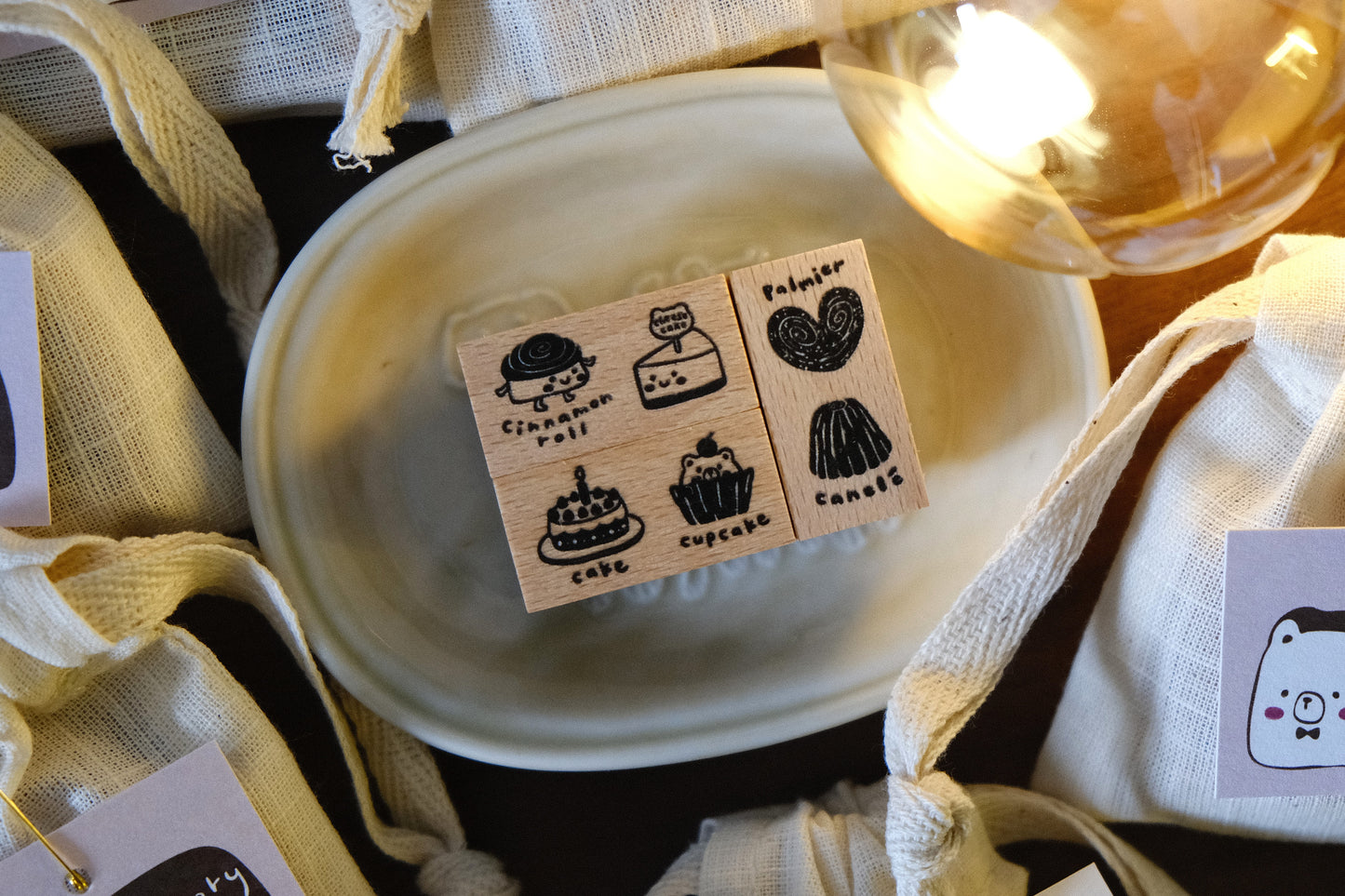 Eileen Tai Rubber Stamp - Bearkery Set C