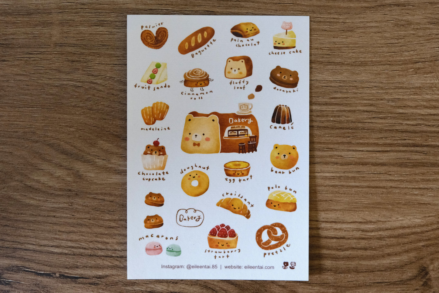 Eileen Tai Sticker Sheet - Bearkery