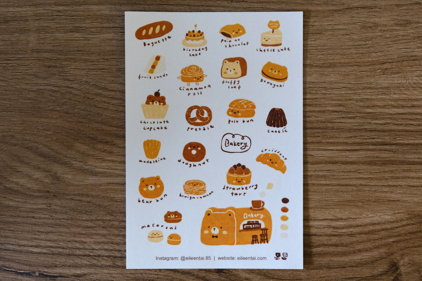 Eileen Tai Sticker Sheet - Bearkery