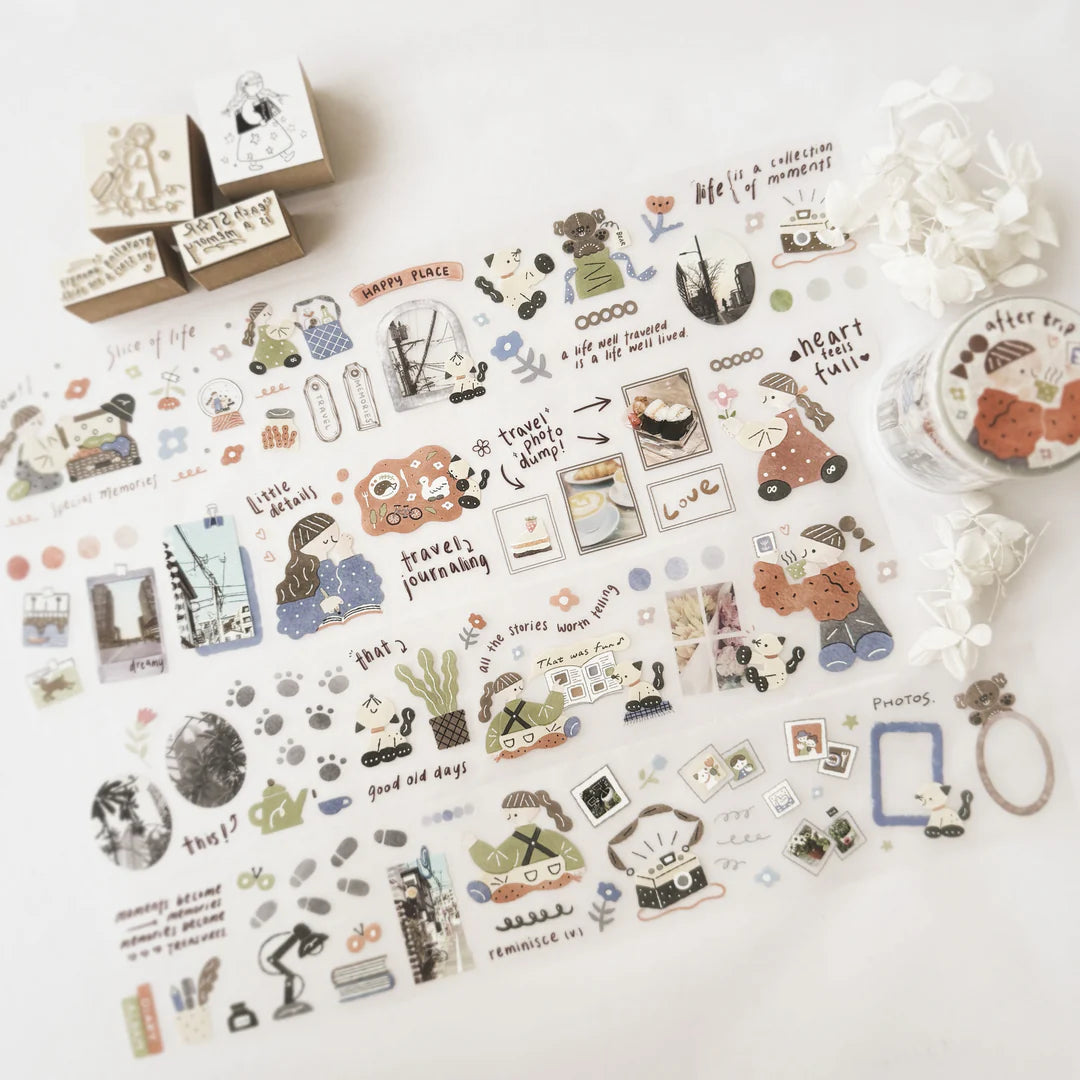 Journal Pages x rabch.jpg x Haba Megumi Kiss-cut PET Tape - After Trip