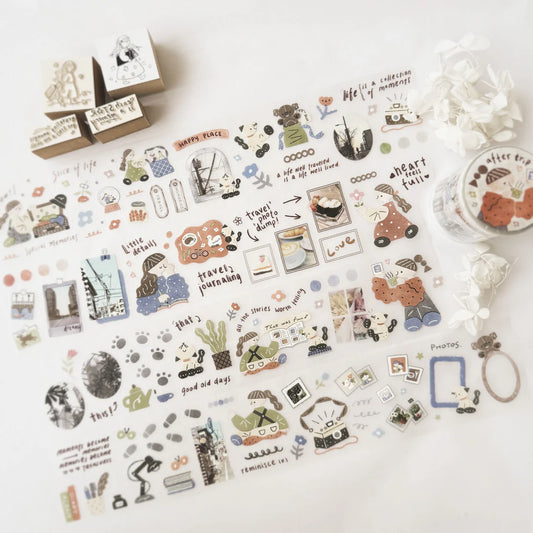 Journal Pages x rabch.jpg x Haba Megumi Kiss-cut PET Tape - After Trip