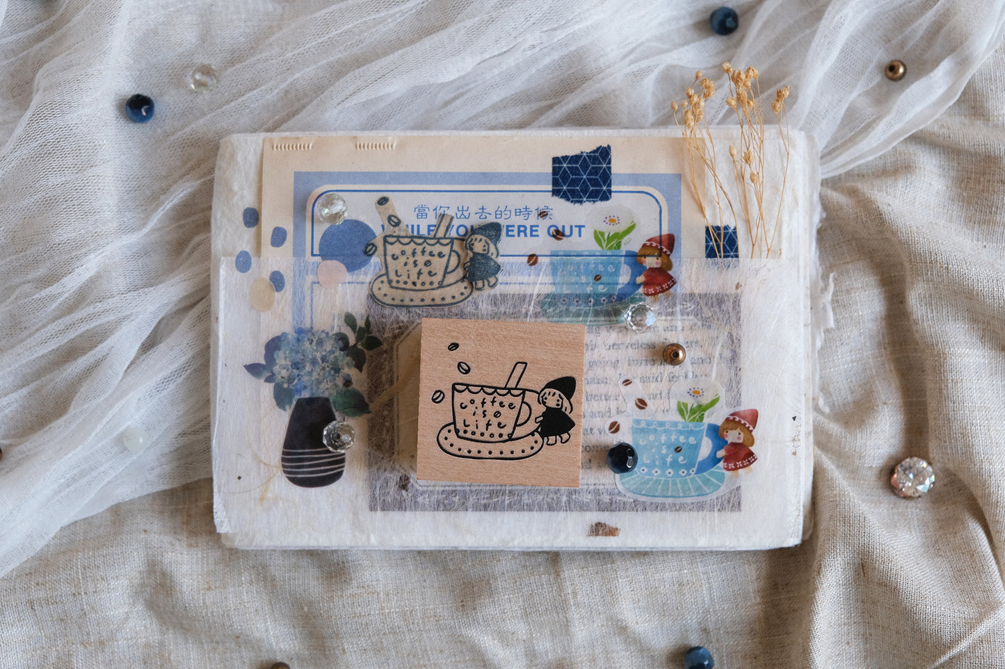 Eileen Tai SIMPLE HAPPINESS Rubber Stamp Collection - Coffee is Life
