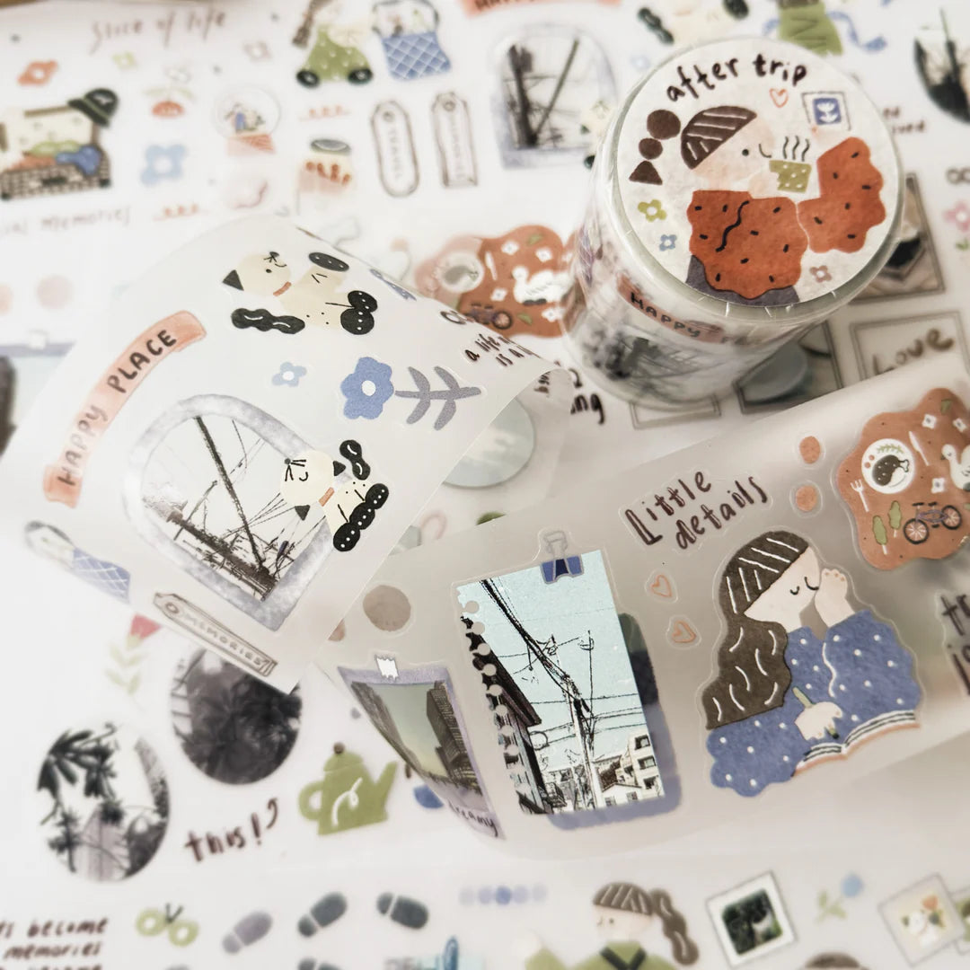 Journal Pages x rabch.jpg x Haba Megumi Kiss-cut PET Tape - After Trip
