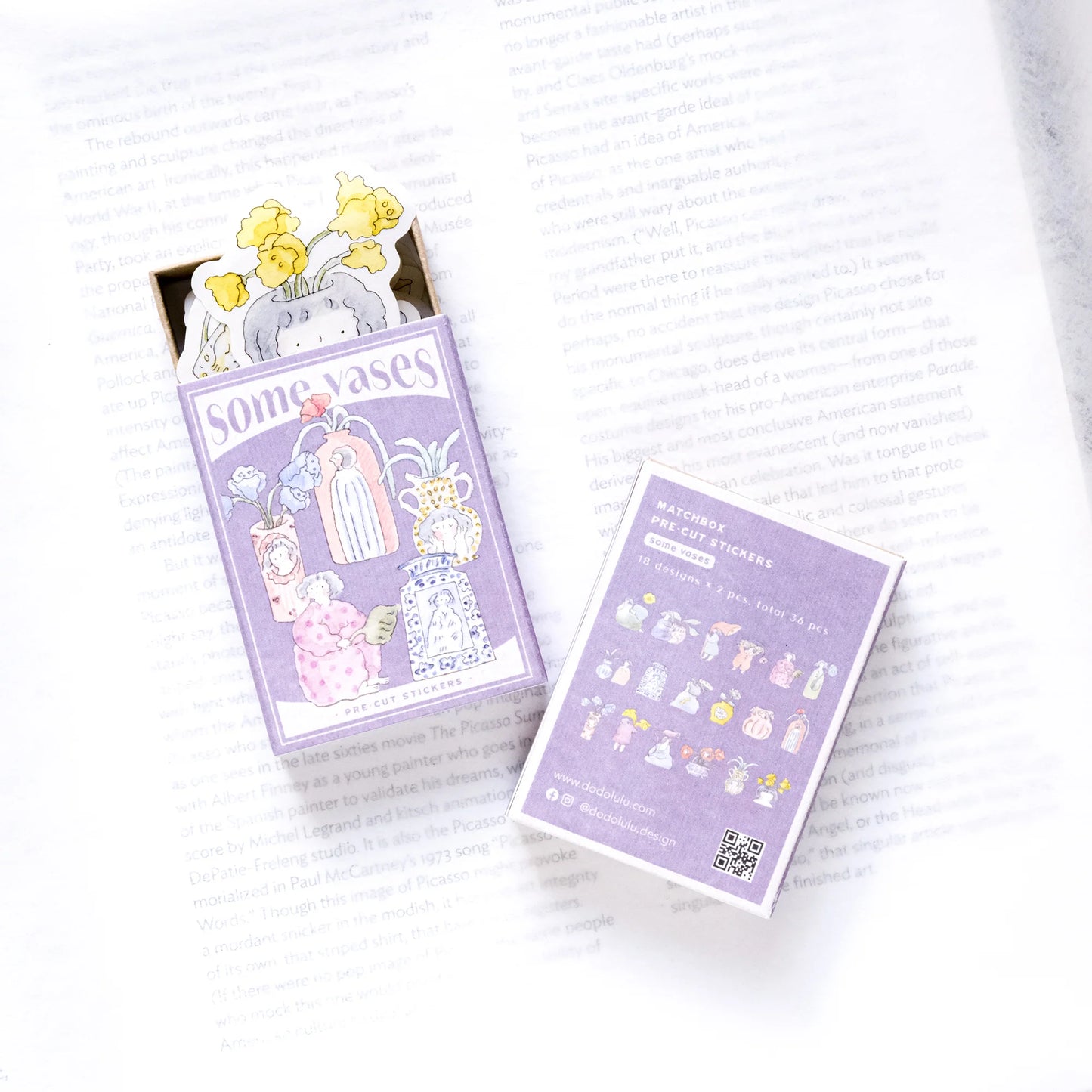 dodolulu Matchbox Sticker Flake Set - Some Vases