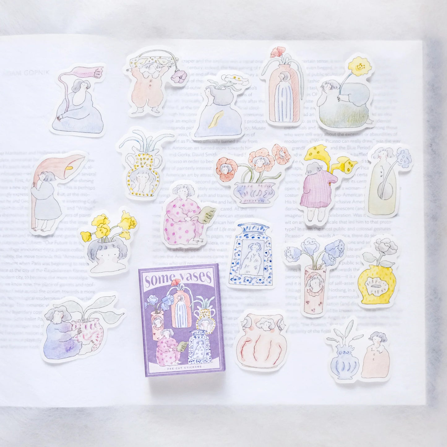 dodolulu Matchbox Sticker Flake Set - Some Vases