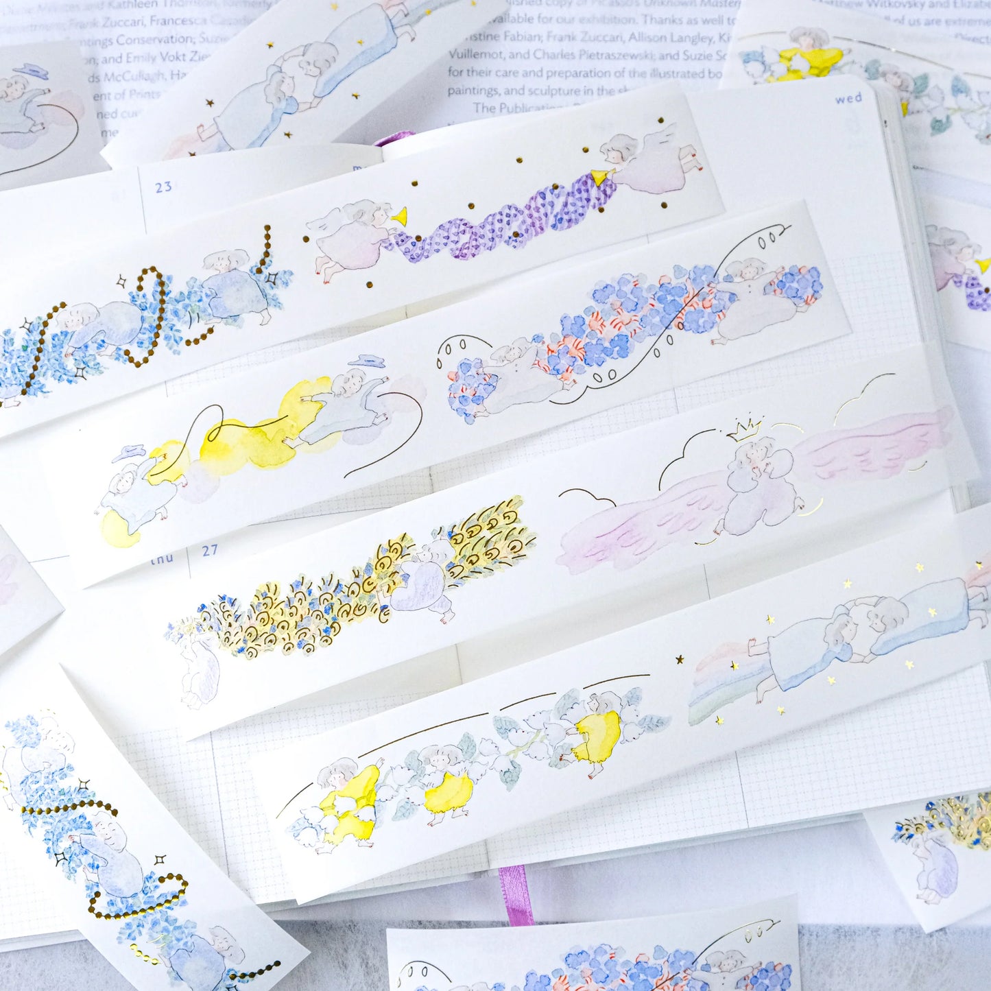 dodolulu Washi Tape with Bronze Foiling - Holiday Essence