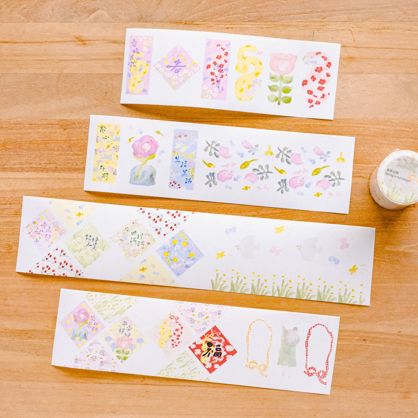 dodolulu Washi Tape - Spring in Full Bloom (Year of the Snake)