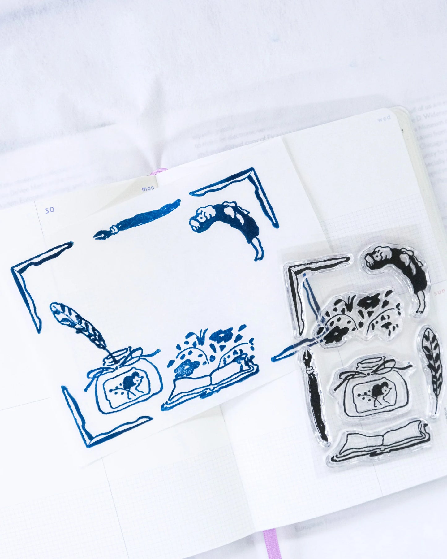 dodolulu Clear Stamp Set - Vol. 2 Ink on Paper