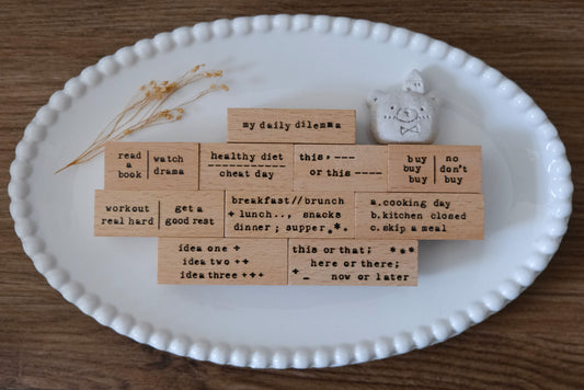 Eileen Tai Rubber Stamps - My Daily Dilemma Series