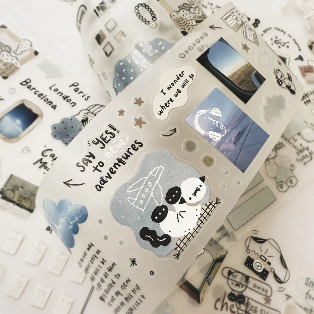 Journal Pages x rabch.jpg x Haba Megumi Kiss-cut PET Tape - Before Trip