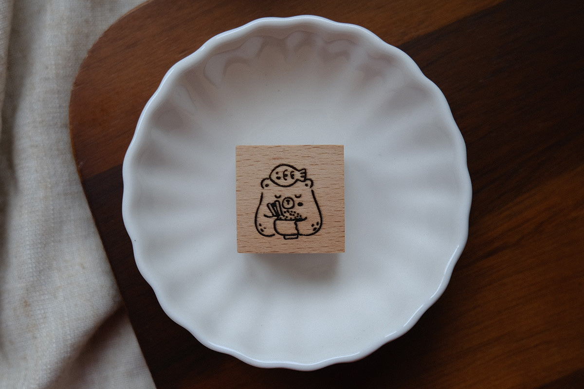 Eileen Tai Rubber Stamp - Foodie Bears