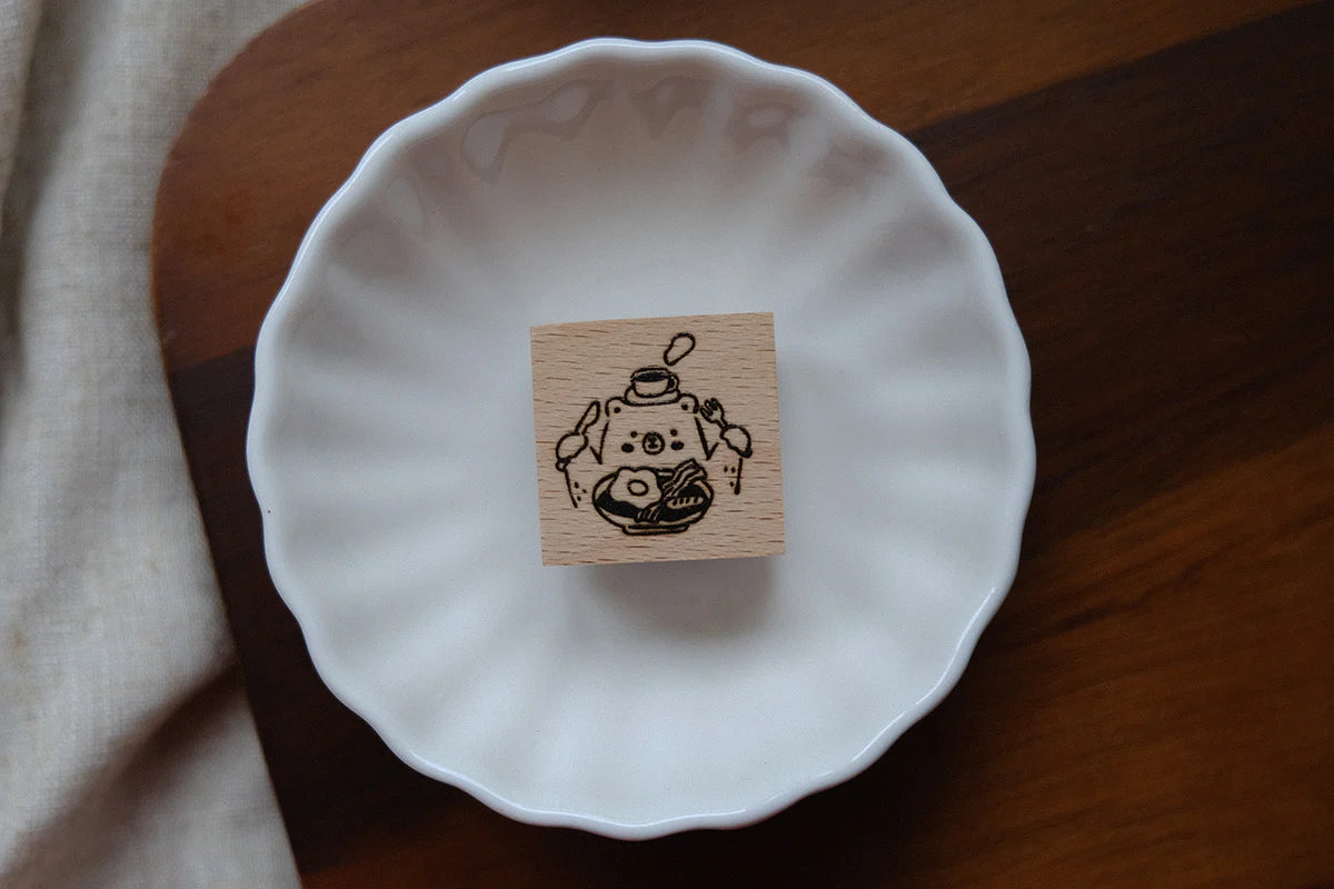 Eileen Tai Rubber Stamp - Foodie Bears