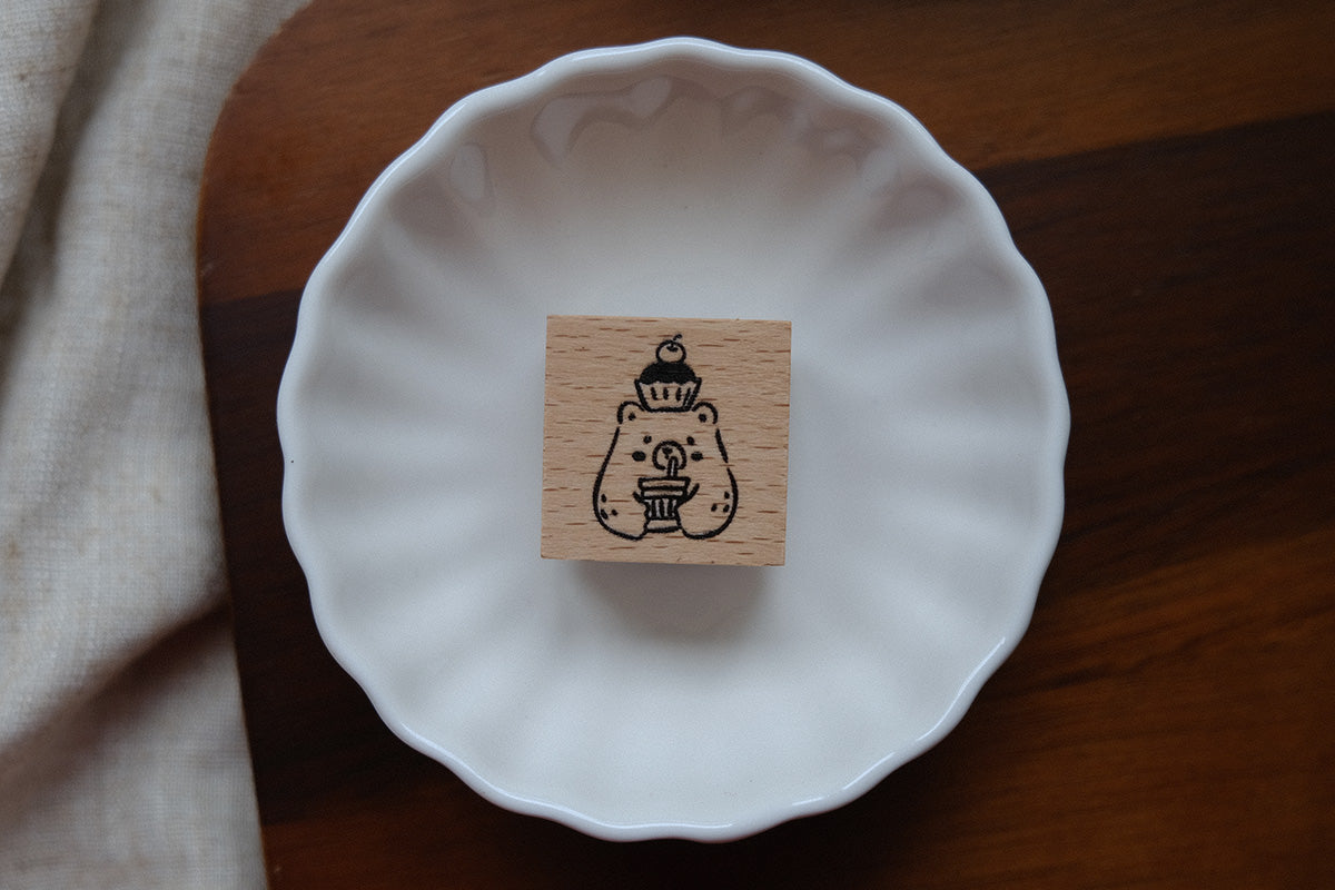 Eileen Tai Rubber Stamp - Foodie Bears