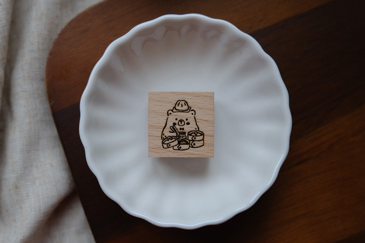 Eileen Tai Rubber Stamp - Foodie Bears