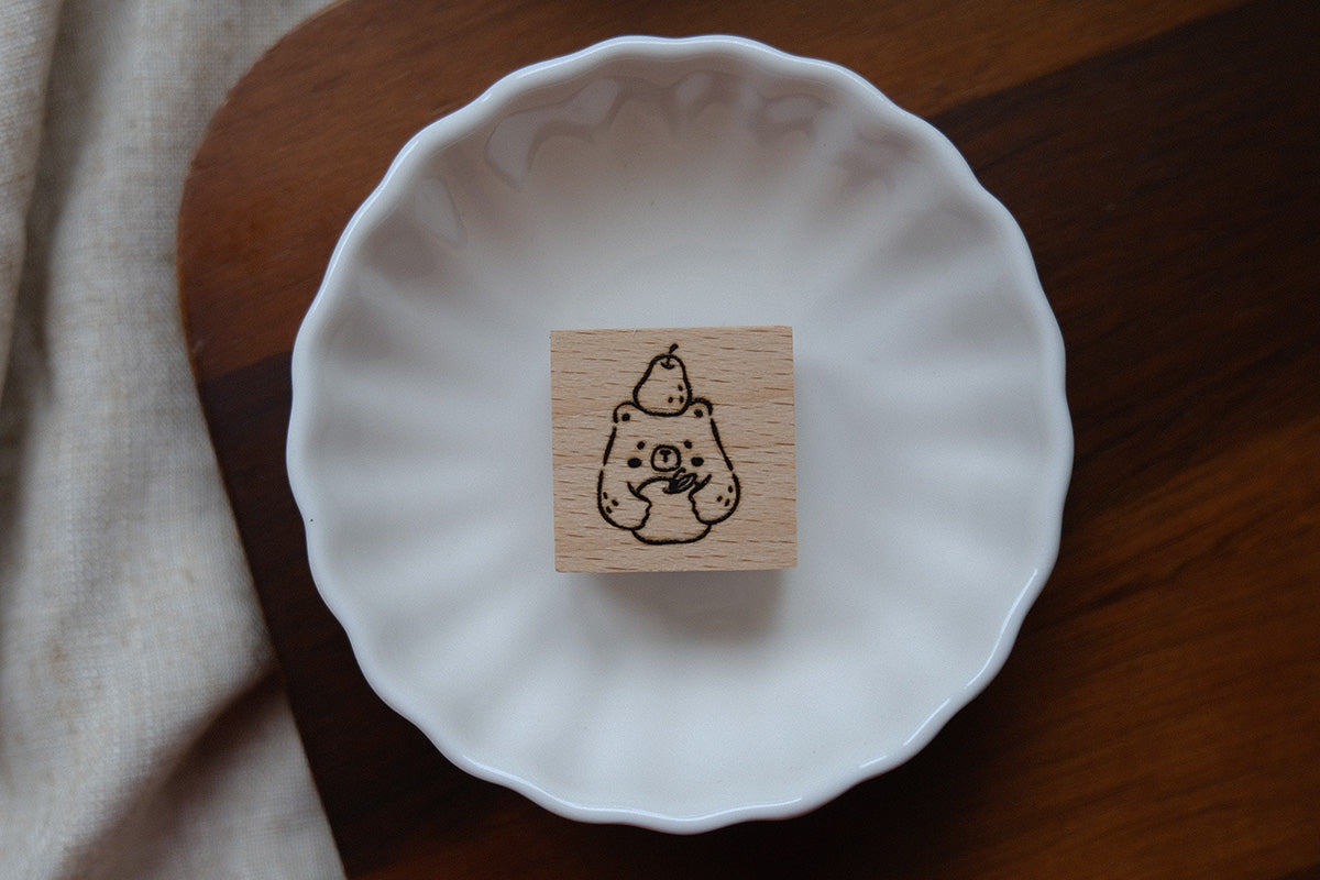 Eileen Tai Rubber Stamp - Foodie Bears