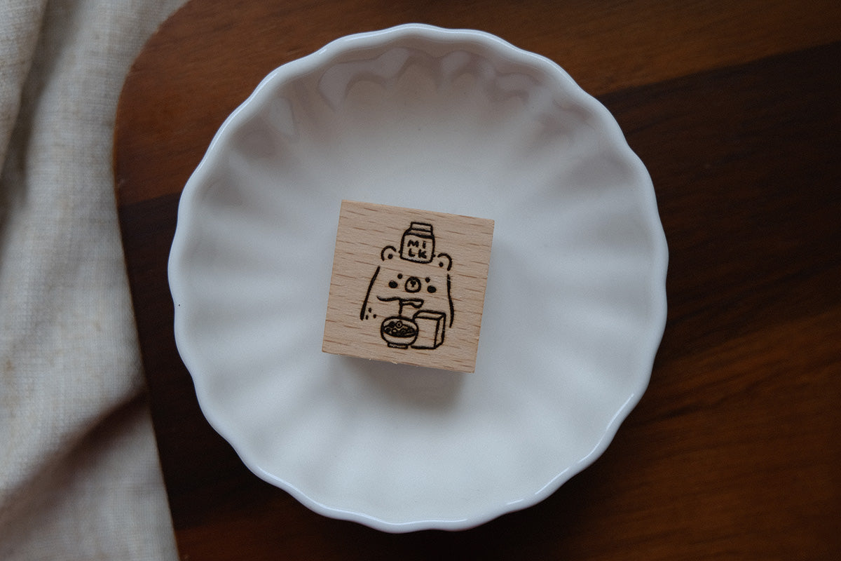 Eileen Tai Rubber Stamp - Foodie Bears
