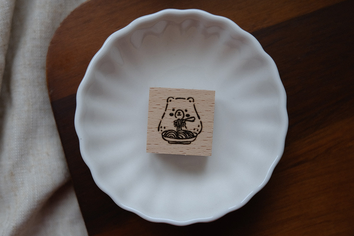 Eileen Tai Rubber Stamp - Foodie Bears