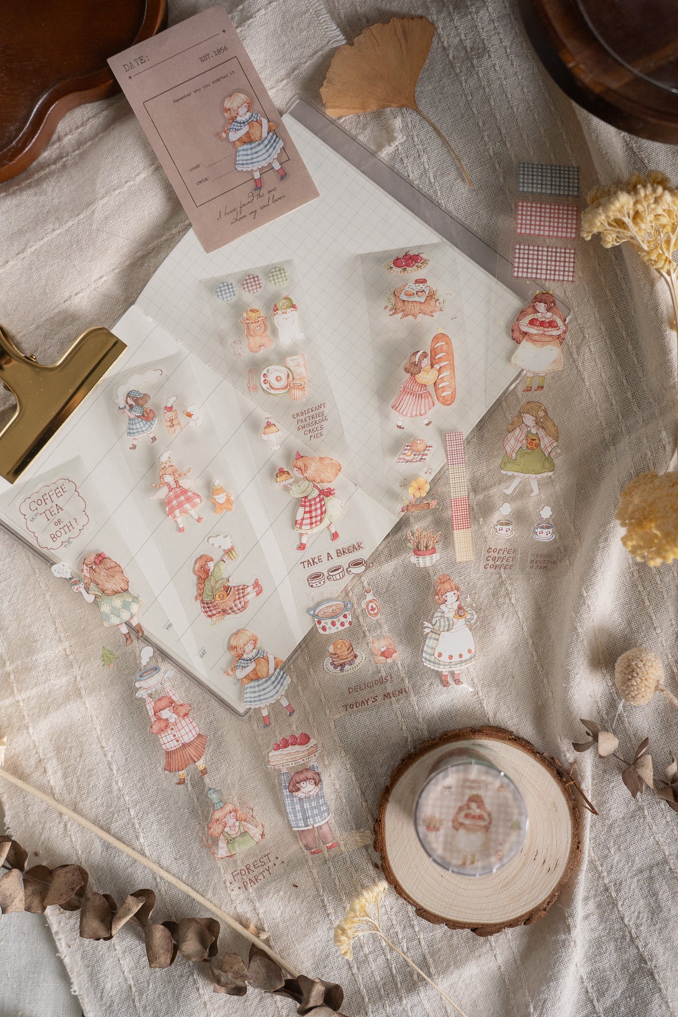 Sho Little Happiness Kiss Cut PET Tape - Forest Party