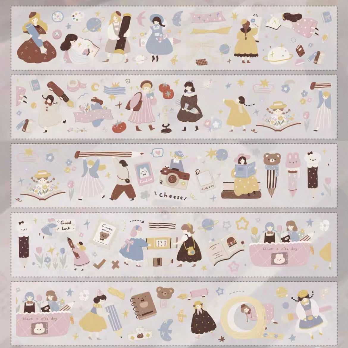 Yier Studio Kiss-Cut Washi Tape - Stationery Planet