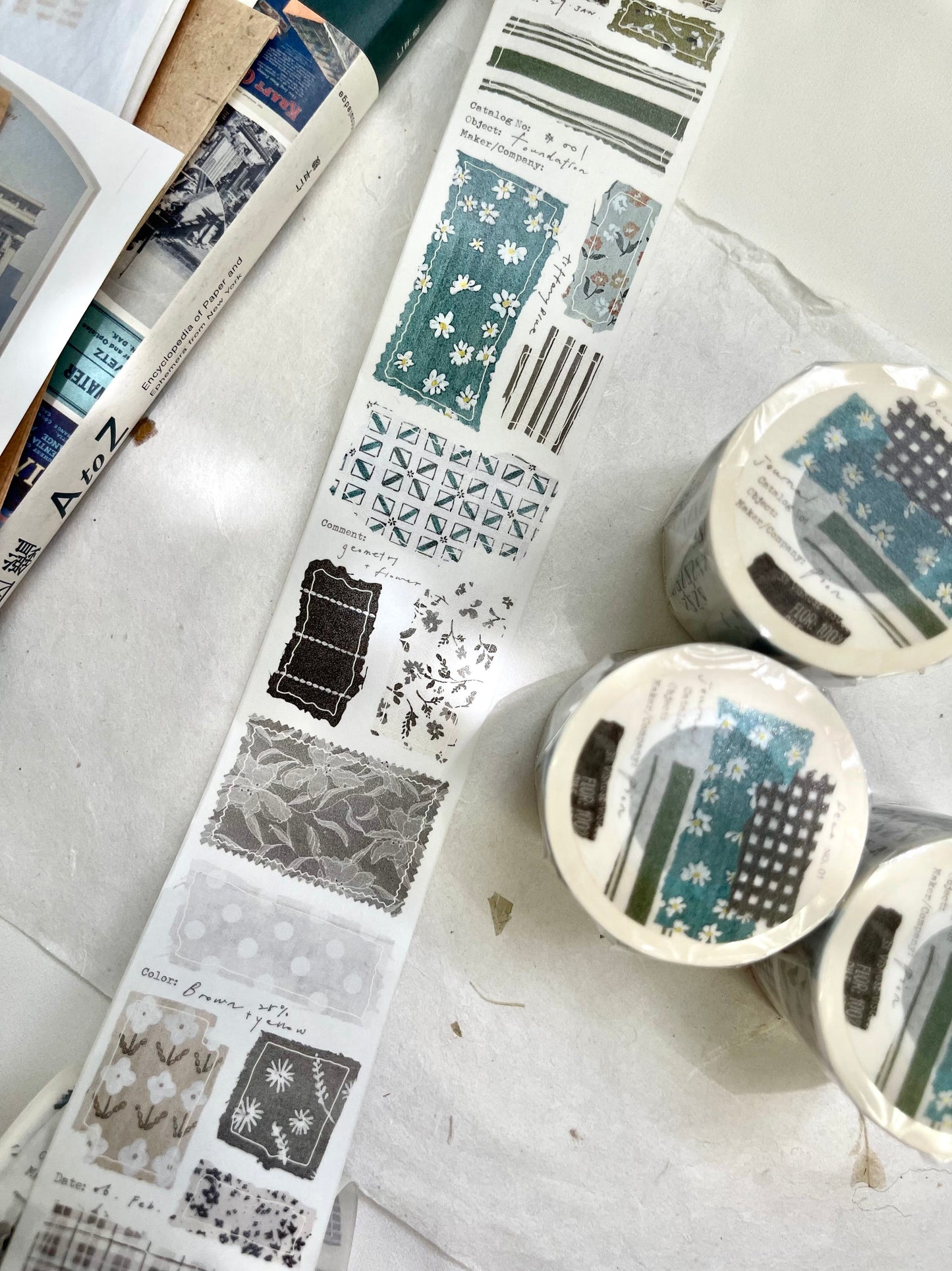 Pion Kiss-Cut Washi Tape - Cloth
