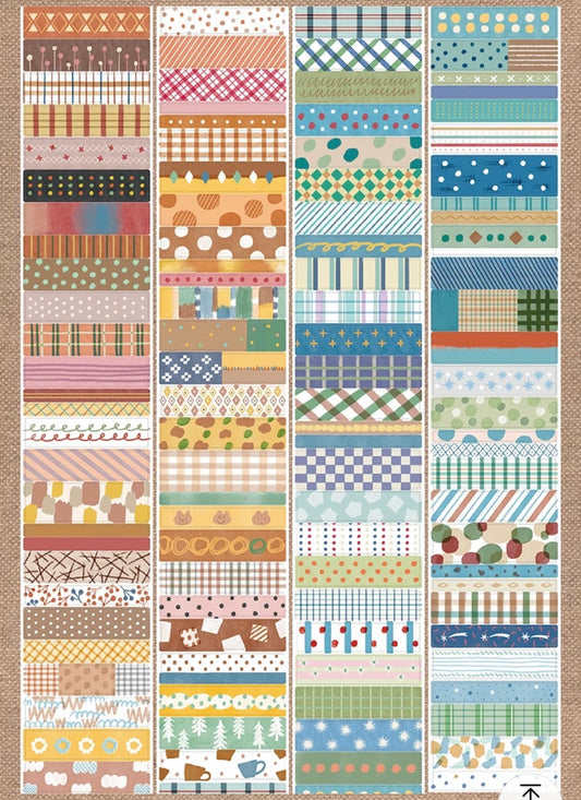 zZoton Molinta Kiss-Cut Washi Tape - Retro Pattern