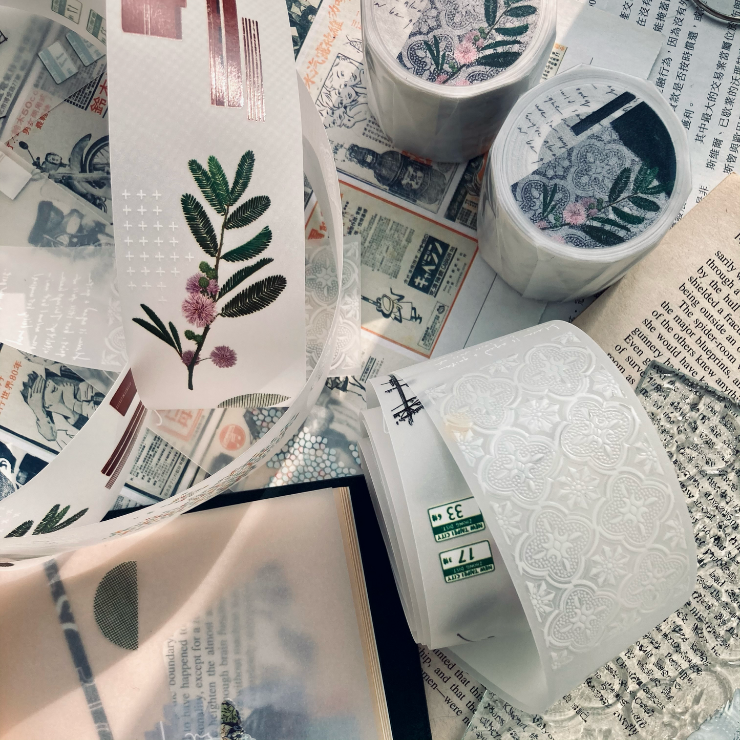 Somesortof.fern Tracing Paper - Begonia (non adhesive)