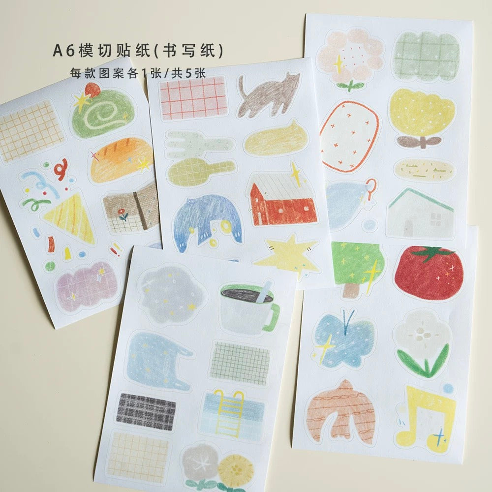 Orange Studio Sticker Sheet Set - Base Shapes