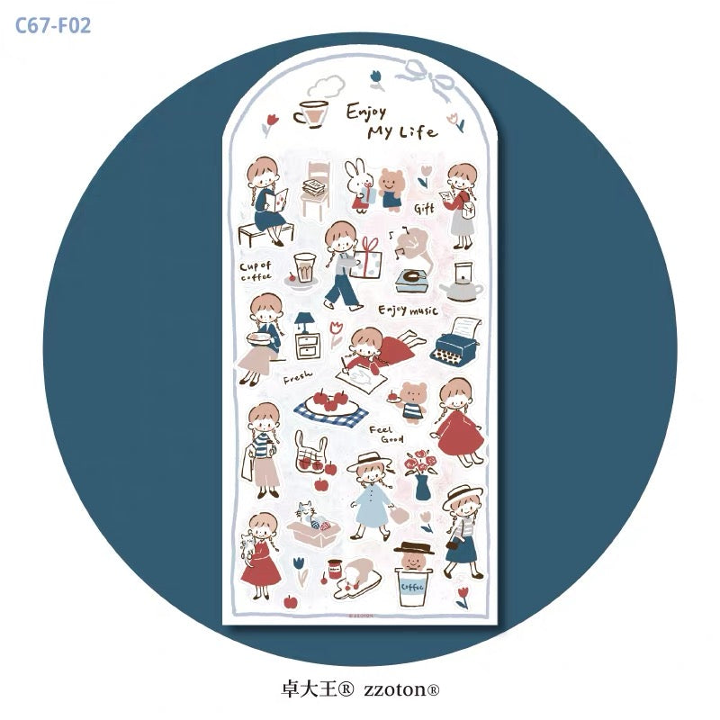 zZoton Molinta Sticker Sheet - Enjoy My Life