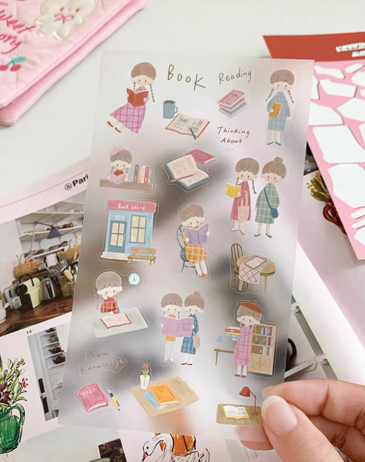 zZoton Molinta Sticker Sheet - Reading Time