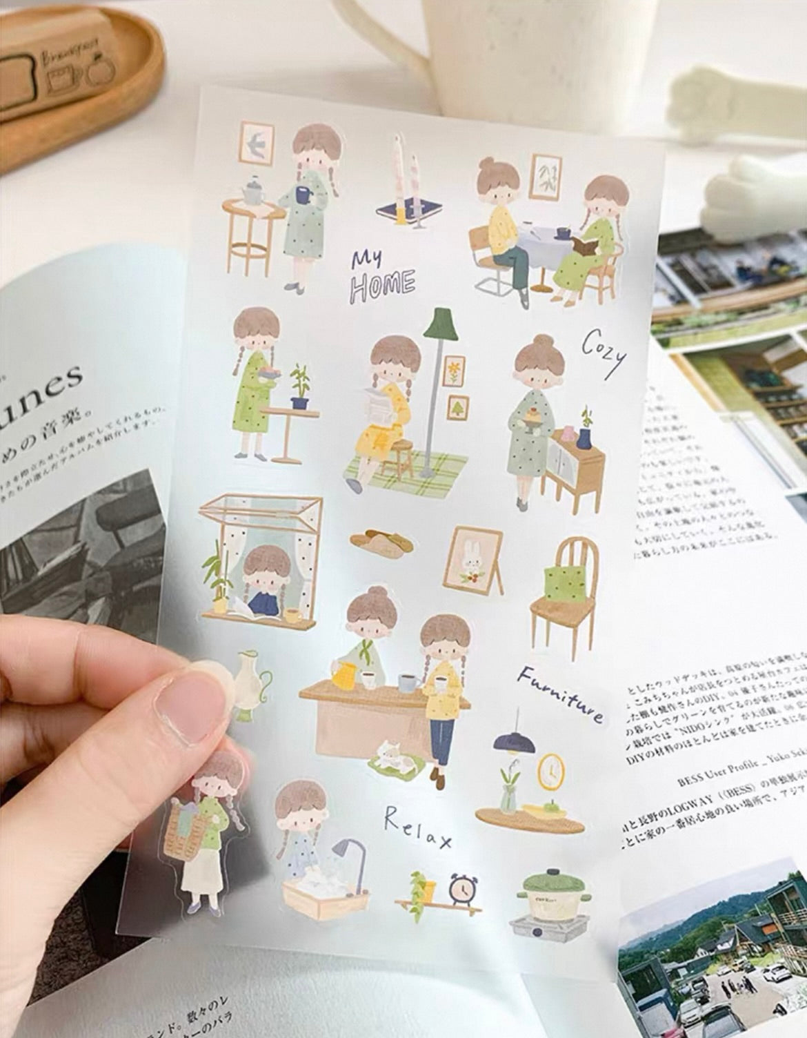 zZoton Molinta Sticker Sheet - Stay at Home