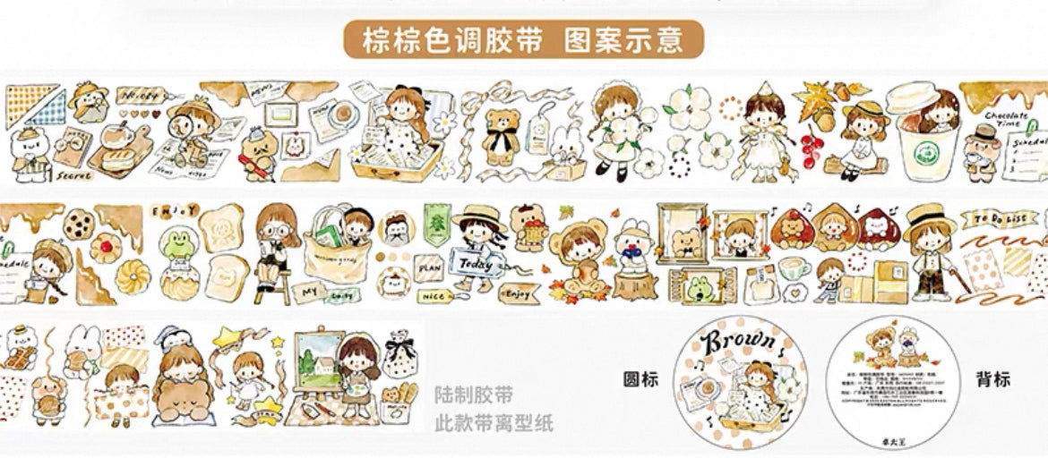 zZoton Molinta Washi Tape - Brown